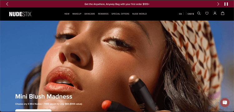 Shopify beauty website