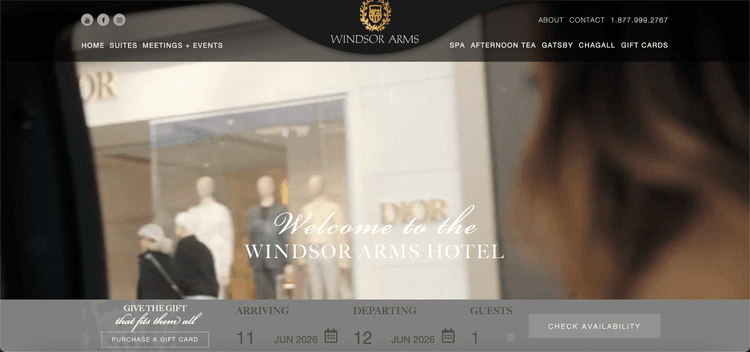 Windsor Arms Hotel website