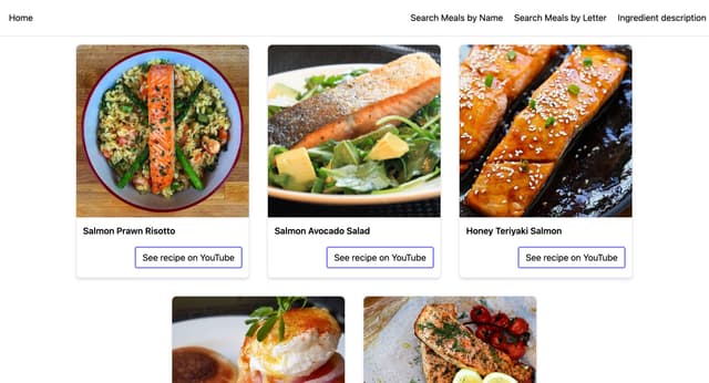 Meal search website